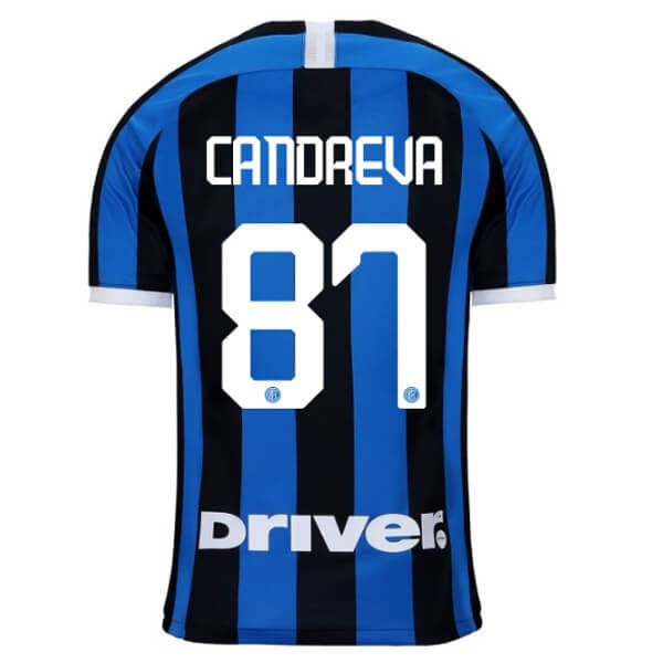Camiseta Inter Milan NO.87 Candreva Primera equipo 2019-20 Azul